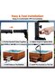Hot Tub Handrail, 360° Rotatable Spa Side Handrail with 18"～48" Adjustable Height, Hot Tub Hand Rail with Slide-Under Base and Non-Slip Grip for Indoor & Outdoor, 600LBS Capacity - 5