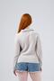 Women's Mini Sequin Detailed Polo Collar Sweater - 5