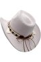 Foldable Straw Western Cowboy Sun Hat for Men & Women - 4