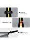 Replacement UV-Resistant Trampoline Safety Net (Ø427cm) - 180CM Height Double Zipper Mesh Enclosure for 8 Poles (Black) - 2