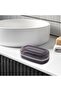 2-in-1 portable soap dish with drainer. Compact design, ideal for travel, hiking, and dormitory use. - 3