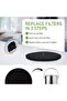 8-Pack 7.25" Round Activated Charcoal Filters, Kitchen Countertop Compost Bin Carbon Filter Replacements - 3