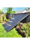 4x5m Thickened Retractable Outdoor Shade Netting (Black) - 4