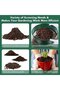 4-in-1 Garden Sieve Set 30cm Round Metal Soil Sand Shovel Gloves - 3