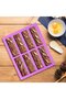Silicone baking mold - 8 bars - Candy bars, chocolate, granola bars, pastries, fudge, nougat - 3 pieces - 3