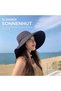 Women's fisherman's hat, with UV protection, wide brim to protect the neck, color: beige. - 3