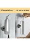 Soap dispenser - 280ml/9.47oz refillable shower soap dispenser - Wall-Mount - SS - w/pump - For Bathroom & Kitchen use - chrome plated - 4