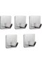 Pack Self-Adhesive Hooks Heavy Duty Wall Hook Towel Hooks and Coat Rack for Cabinet Doors Stainless Steel Waterproof Self-Adhesive Holders Kitchen