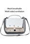 Bird backpack/bird bag, panoramic breathable foldable design with perch and detachable tray (white) - 3