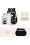 Girls' schoolbag, breathable schoolbag suitable for elementary school children in grades 1-5, casual schoolbag, pink and white. - 2