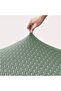 2-piece T-shaped jacquard split-stitch chair cover set, two-piece non-slip fabric cover - gray - 3