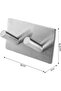 Self-adhesive hooks for towels and bathrobes - ideal for bathrooms and kitchens. - 3