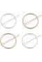 Geometric Hairpins Set of 4, Alloy Headwear for Girls and Women