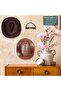 4-Piece Wall-Mounted Metal Cowboy Hat Rack Set (black), Western retro hat hanging hooks. - 6