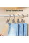 10-Pack Stainless Steel Trouser Hangers with Clips, Non-Slip Rubber Coated Spring Closet Hangers (Gray) - 3