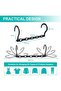 Amazing Hangers - Space-Saving Hangers - Wardrobe Space Organizers - Multifunctional Hangers - Sturdy Plastic Material - 360-Degree Rotation - 4