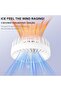 Handheld fan, mini portable folding fan with a 2600mAh USB rechargeable battery, 5 wind speeds, battery powered, desktop fan with LED display and... - 2