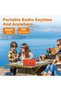 Emergency AM/FM transistor radio, battery-powered portable pocket radio with speaker and headphone jack for camping - 5