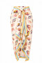 Seashell Pattern Pareo - Yellow