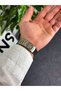 Vintage Green Dial Silver Men's Wristwatch Stainless Steel Case Steel Band Durable Colorfast Clip-On Closure Non-Peeling 2 Year Grantili - 6