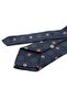 Classic Tie with Smoked Motif Patterned Handkerchief Kk13919 - 3