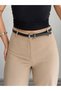 Large Women's Silver Buckle Belt Waist Belt Jacket Belt Dress Belt Trouser Belt - 2