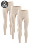 Women's 3-Pack Cotton Lycra Long Tights 7217