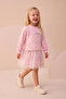 Girl's Dress with Tulle and Bow Detail
