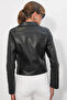 سترة جلدية سوداء للنساء من Biker 1025 - 7