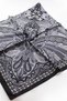 120X120 Ethnic Vintage Patterned Oversized Scarf Cotton Scarf Oversized Scarf Dark Gray