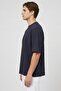Men Crew Neck Short Sleeve Solid T-Shirt, Dark Navy - 4