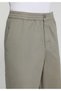 Relaxed Fit Mid-Waist Straight-Leg Men's Beige Trousers - 5