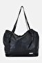 Women Brand Logo Tote Bag, Black