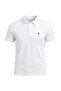 تيشيرت بولو أبيض للرجال من نوع Battal Waffle Polo Neck