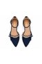 Elsa Stone Stripe and Bow Detailed Satin Ankle Strap Women's Heeled Shoes - 4