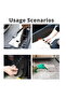Car interior disassembly tool kit, scratch-free pry bar set, for removing car door clip panels, audio dashboard components. - 4