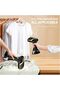 Handheld steam iron, standing steam iron, handheld home/travel steam iron, portable wet iron, 300ml, steam ironing combo (white) - 4