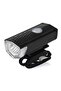 High - brightness black rechargeable bicycle light for night riding, waterproof and LED headlight and taillight kit, quick - mount clips for road...