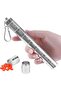 Weekly pillbox, 7-day pillbox, large compartment, moisture-proof portable pillbox, with keychain, portable and airtight metal pillbox