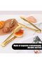Stainless steel kitchen tongs - set of 2 - 24.5 cm - 5