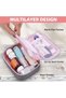 2pcs Medicine Bag Oxford Fabric Emergency Medical Portable Small Holder Empty Travel Pharmacy Square Organizer Home School pink gray - 3