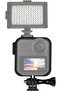 Action camera protective case, camera protective frame cage with double cold shoe bracket, suitable for GoPro Max action cameras. - 3