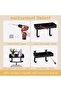Wall Bracket Ironing Board - With Storage Basket and Hooks - Black - 5