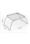1-Piece Portable Foldable Charcoal BBQ Grill - 23 × 15 × 13 cm - Suitable for Camping, Hiking, Fishing and Outdoor Barbecue - 2