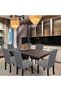 Chair Covers, Stretch Kitchen Dining Room Chair Covers Set of 6, Removable Washable Dining Chair Covers for Home, Hotel, Banquet - 5