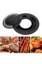 1-Piece Household BBQ Pan, smokeless round non-stick grill pan for family gatherings, 32x32x2.6cm - 3