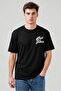 Men Crew Neck Short Sleeve Brand Logo T-Shirt, Black