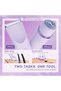 Electric shaver, 2-in-1 hair removal device, gentle and safe, portable, waterproof double-head design, wet and dry use, purple. - 3