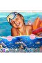 2pc Kids Silicone Diving Goggles (Ages 3-15) with Nose Protection & Earplugs - 3