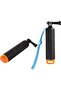 Floating Handle for GoPro Hero, waterproof selfie stick with wrist strap for water sports (orange). - 3